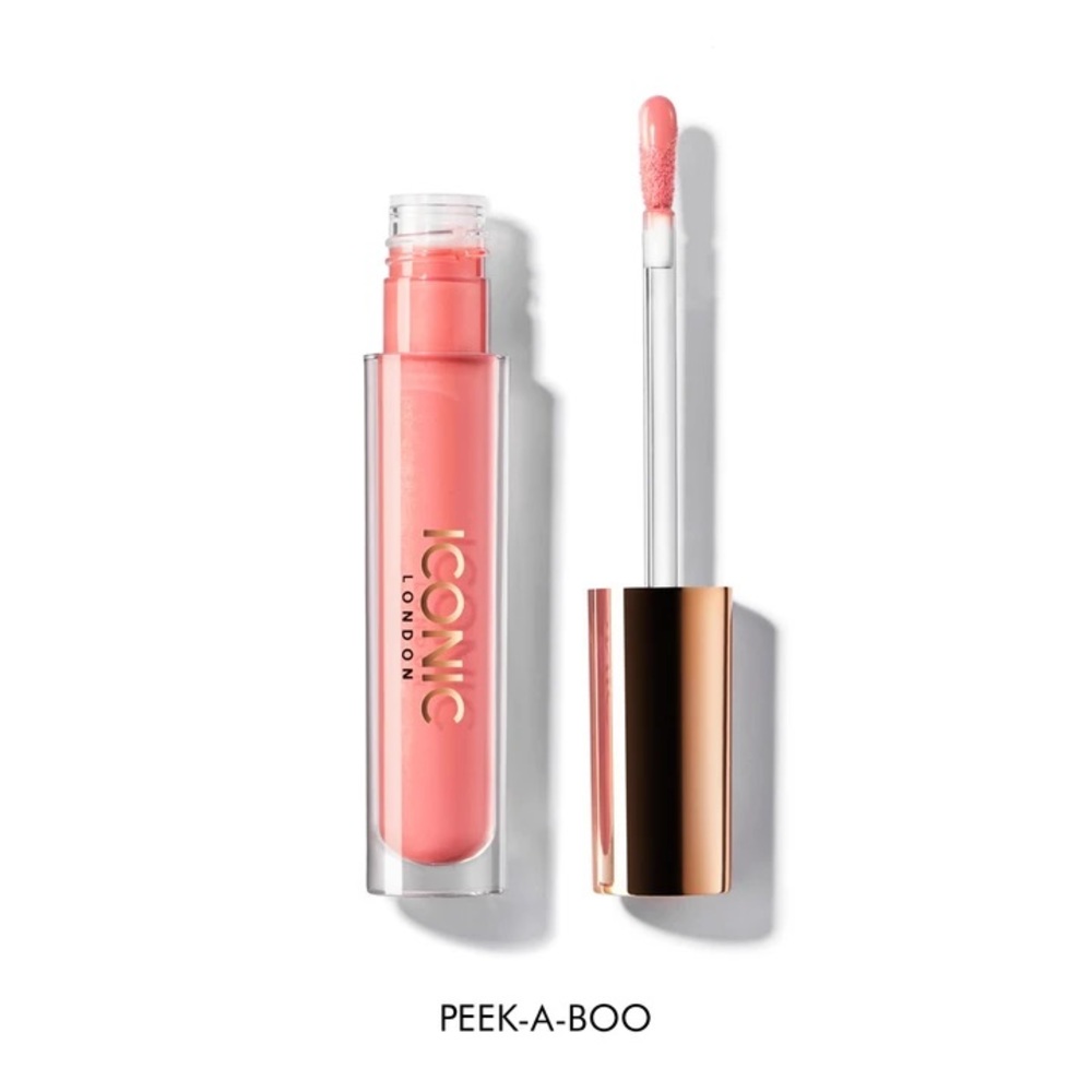 Iconic London Lip Plumping Gloss in Peek-a-Boo